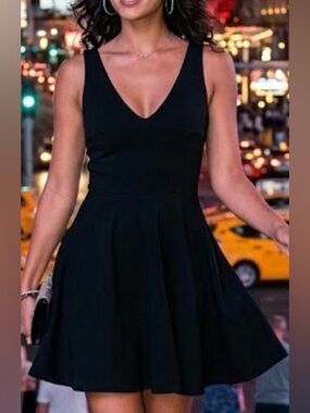 Black  Mini skate dress